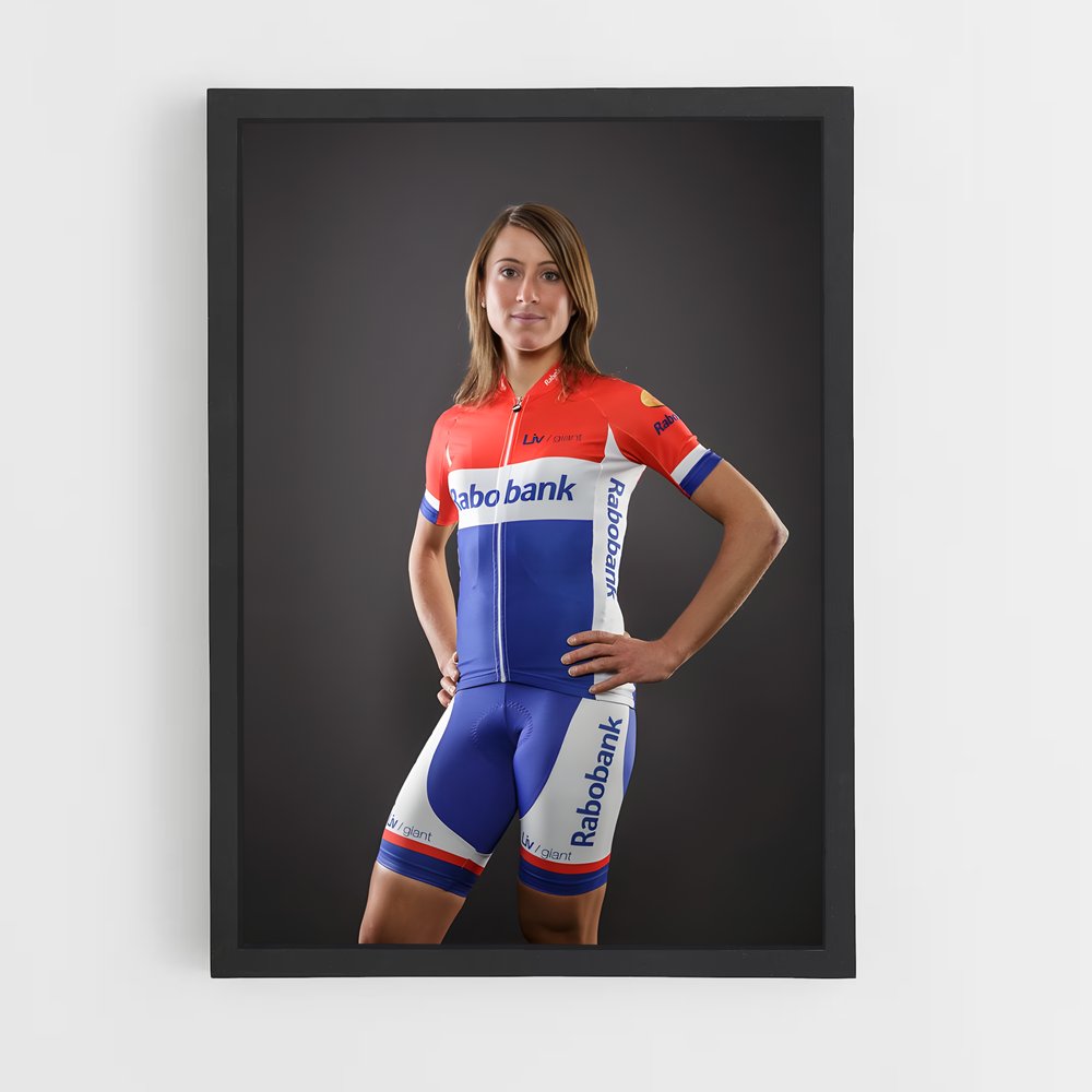 Poster La Cycliste Étoile – affiche Cyclisme (vue 2)